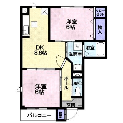 エール　シャンブル　Ｂ 101【管理NO：1-011485902-01010】 ★家具家電は申し込み後に搬入しますの物件画像