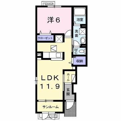 キャッスル‐Ｓ　Ⅰ 101【管理NO：1-021795001-01010】 ★家具家電は申し込み後に搬入します 2026年07月中旬入居可能の物件画像