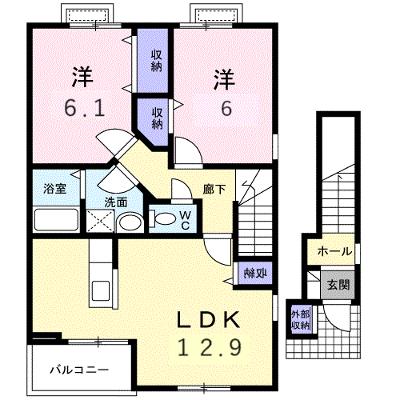 フレンシア長井Ｂ 202【管理NO：1-011263001-02020】 ★家具家電は申し込み後に搬入しますの物件画像
