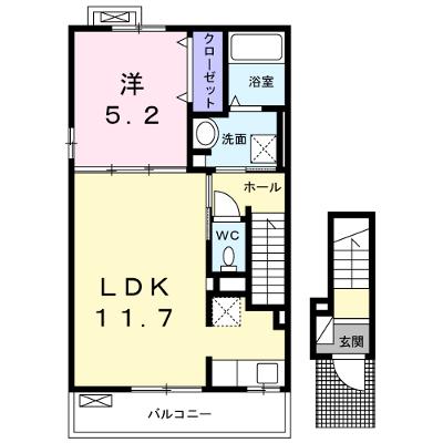 ペイサージュⅤ 201【管理NO：1-022022801-02010】 ★家具家電は申し込み後に搬入します 2026年07月中旬入居可能の物件画像
