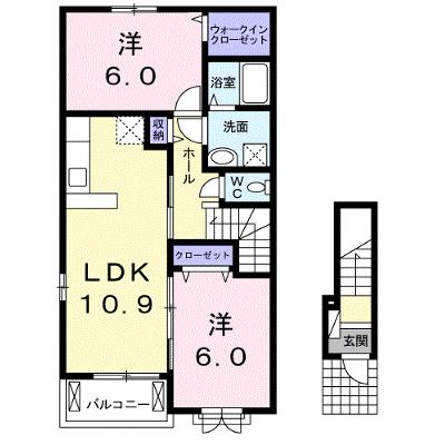 カーサカメリアⅠ 201【管理NO：1-021939301-02010】 ★家具家電は申し込み後に搬入します★の物件画像