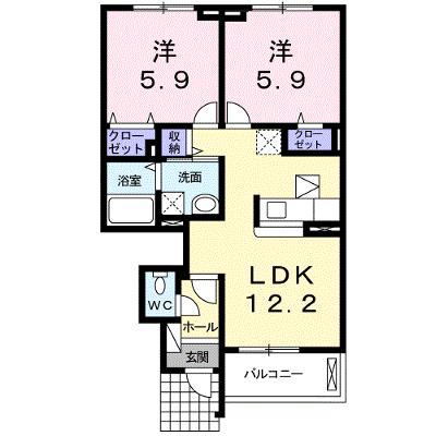 アーバン松浪Ⅱ 102【管理NO：1-017509502-01020】 2026年07月下旬入居可能の物件画像