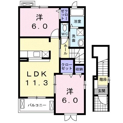 グランソレイユＫＯ　Ⅴ 203【管理NO：1-015954601-02030】 ★家具家電は申し込み後に搬入しますの物件画像