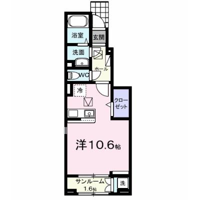 ホーリーガーデンⅢ 107【管理NO：1-028478301-01060】 ★家具家電は申し込み後に搬入します★の物件画像