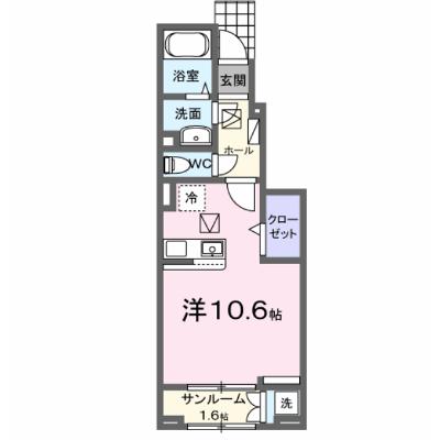 ホーリーガーデンⅢ 106【管理NO：1-028478301-01050】 ★家具家電は申し込み後に搬入します★の物件画像