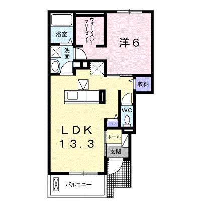 エスポワールⅢ 102【管理NO：1-023125301-01020】 ★家具家電は申し込み後に搬入します★の物件画像