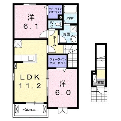 キャトルフィーユ 201【管理NO：1-020362501-02010】 ★家具家電は申し込み後に搬入します★の物件画像