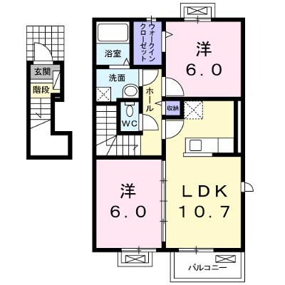 アウローラⅡ 201【管理NO：1-019919401-02010】 ★家具家電は申し込み後に搬入しますの物件画像