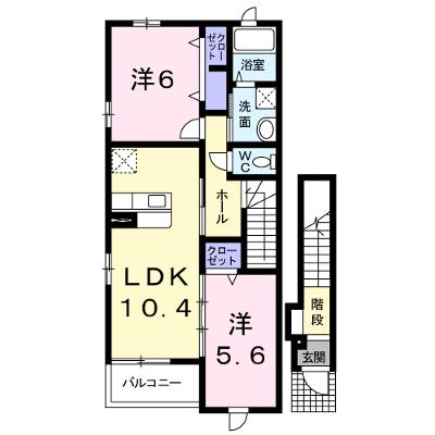 モカロールＣ 201【管理NO：1-014671303-02010】 ★家具家電は申し込み後に搬入しますの物件画像