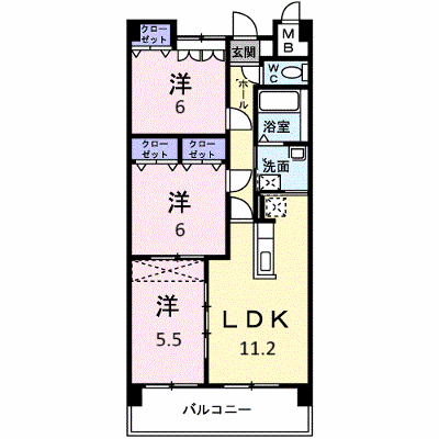グランソレイユ西中央 502【管理NO：1-013274501-05020】 ★家具家電は申し込み後に搬入します★の物件画像