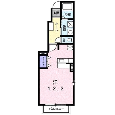 パルフォレストＢ 101【管理NO：1-012204901-01010】 ★家具家電は申し込み後に搬入します★の物件画像