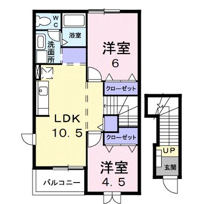ディアコート・Ｓ　Ｂ 201【管理NO：1-012084402-02010】 ★家具家電は申し込み後に搬入します★の物件画像