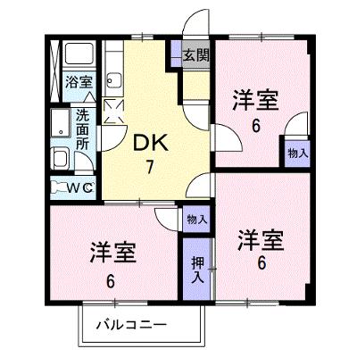 グリーンハウスマチニワサカ 203【管理NO：1-009709101-02030】 ★家具家電は申し込み後に搬入します★の物件画像