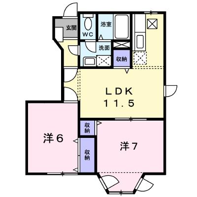 ロワジール 101【管理NO：1-009656101-01010】 ★家具家電は申し込み後に搬入しますの物件画像
