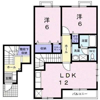 ベルメゾンＢＢ６ 205【管理NO：1-009450902-02040】 ★家具家電は申し込み後に搬入しますの物件画像