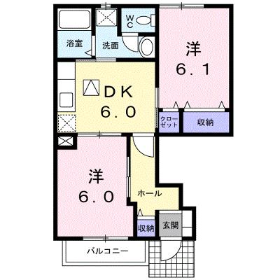 ベルメゾンＢＢ６ 102【管理NO：1-009450902-01020】 ★家具家電は申し込み後に搬入しますの物件画像
