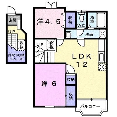 プチシャンⅡ 202【管理NO：1-007718302-02020】 ★家具家電は申し込み後に搬入しますの物件画像
