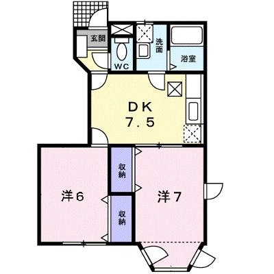 第３表ハイツＡ 101【管理NO：1-007413102-01010】 ★家具家電は申し込み後に搬入します★の物件画像