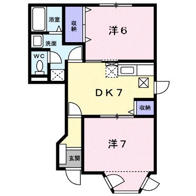 第３表ハイツＢ 102【管理NO：1-007413101-01020】 ★家具家電は申し込み後に搬入します 2026年09月上旬入居可能の物件画像
