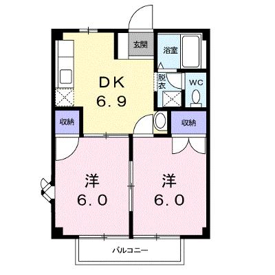 ベルメゾンＢＢ３ 105【管理NO：1-007083802-01040】 ★家具家電は申し込み後に搬入します★の物件画像