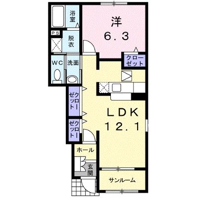 グリーン・フィールズＮⅤ 103【管理NO：1-013878603-01030】 2026年08月中旬入居可能の物件画像