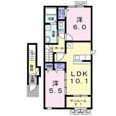 プラシードⅡ 203【管理NO：1-019118801-02030】 ★家具家電は申し込み後に搬入します 2026年08月中旬入居可能の物件画像
