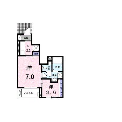 アクアポルタ 102【管理NO：1-022883601-01020】 ★家具家電は申し込み後に搬入します★の物件画像