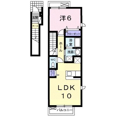 アウローラＢ 201【管理NO：1-012217502-02010】 ★家具家電は申し込み後に搬入します★の物件画像