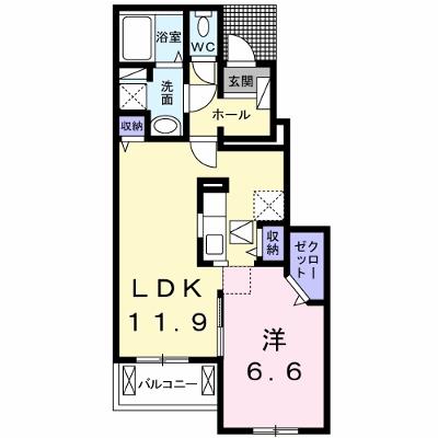 メゾン・ラフィネ 102【管理NO：1-022088601-01020】 ★家具家電は申し込み後に搬入します★の物件画像