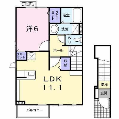 ミカジリ 201【管理NO：1-019748201-02010】の物件画像