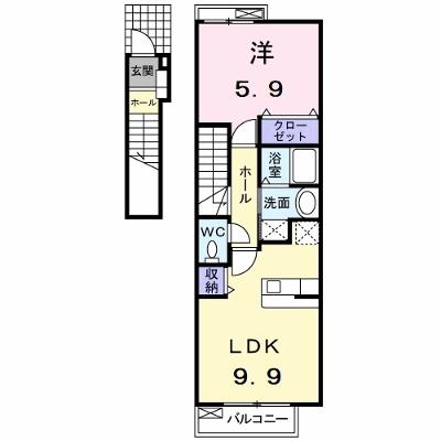 グレイス　カーサ 202【管理NO：1-015390401-02020】 ★家具家電は申し込み後に搬入します★の物件画像