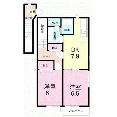 プランドールⅠ 203【管理NO：1-013814301-02030】 ★家具家電は申し込み後に搬入します★の物件画像