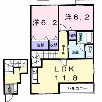 リバーサイドハウスＨ＆Ｎ－Ａ 205【管理NO：1-010966301-02040】 ★家具家電は申し込み後に搬入します★の物件画像