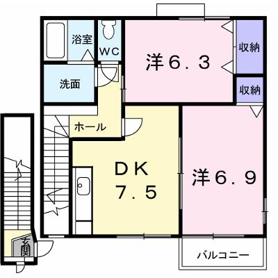 レフィナード朝日台Ａ 202【管理NO：1-010653401-02020】の物件画像