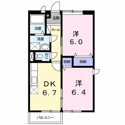 プリムローズ　Ｂ 201【管理NO：1-005943902-02010】 ★家具家電は申し込み後に搬入します★の物件画像