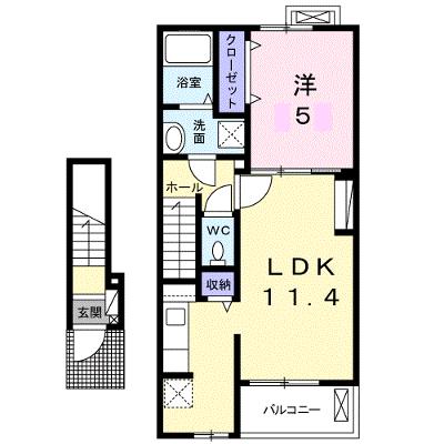 メゾンＩＬ四倉 202【管理NO：1-099288101-02020】 ★家具家電は申し込み後に搬入します★の物件画像