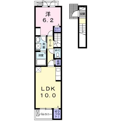 メゾン　シャルマン 202【管理NO：1-025908501-02020】 ★家具家電は申し込み後に搬入します★の物件画像