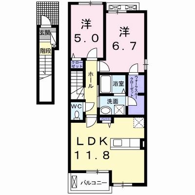 フェア・レジデンスⅠ 201【管理NO：1-024251601-02010】 ★家具家電は申し込み後に搬入します★の物件画像