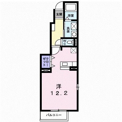 カーザ・フィオーレⅠ 101【管理NO：1-018268201-01010】 ★家具家電は申し込み後に搬入します★の物件画像