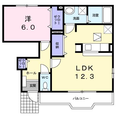 アンソレイエⅢ 101【管理NO：1-017467901-01010】 ★家具家電は申し込み後に搬入します★の物件画像