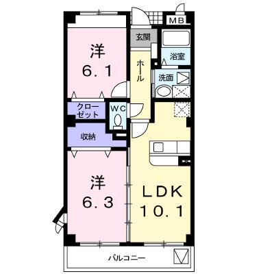 サンライズガーデン 305【管理NO：1-013394101-03040】の物件画像