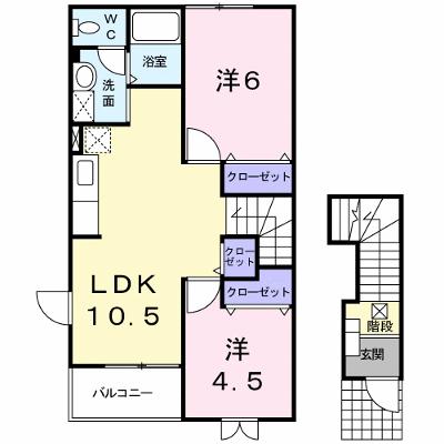 イノセントハウス　ＹＵＭＩ 201【管理NO：1-009577601-02010】 ★家具家電は申し込み後に搬入します★の物件画像