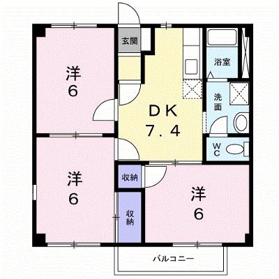 プチ　ソレイユ 201【管理NO：1-009485901-02010】 ★家具家電は申し込み後に搬入します★の物件画像