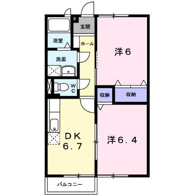 メゾンド　シャトリエ　Ⅰ 203【管理NO：1-007935001-02030】 ★家具家電は申し込み後に搬入します★の物件画像