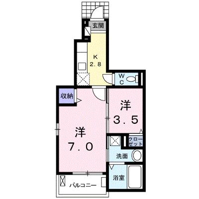 グリーンフィールズ 102【管理NO：1-021874601-01020】 ★家具家電は申し込み後に搬入します★の物件画像