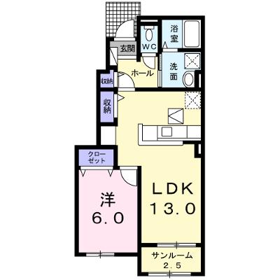 エスペランサ 102【管理NO：1-019461601-01020】 ★家具家電は申し込み後に搬入します 2026年07月中旬入居可能の物件画像