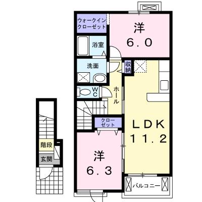 ＫＯＫＯの家 203【管理NO：1-018496701-02030】 ★家具家電は申し込み後に搬入します★の物件画像