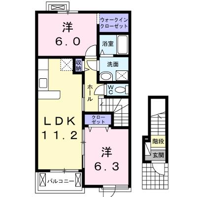 ＫＯＫＯの家 202【管理NO：1-018496701-02020】 ★家具家電は申し込み後に搬入します★の物件画像