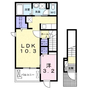 パストラル 201【管理NO：1-027428701-02010】 ★家具家電は申し込み後に搬入しますの物件画像