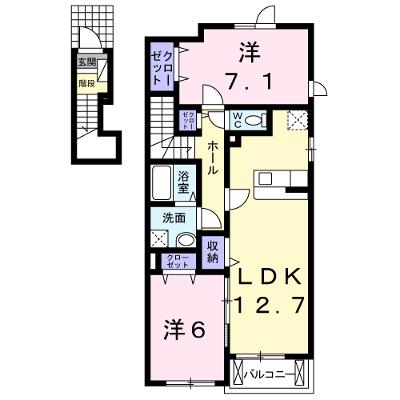 アスカ　Ｅ 201【管理NO：1-018302601-02010】 ★家具家電は申し込み後に搬入します★の物件画像
